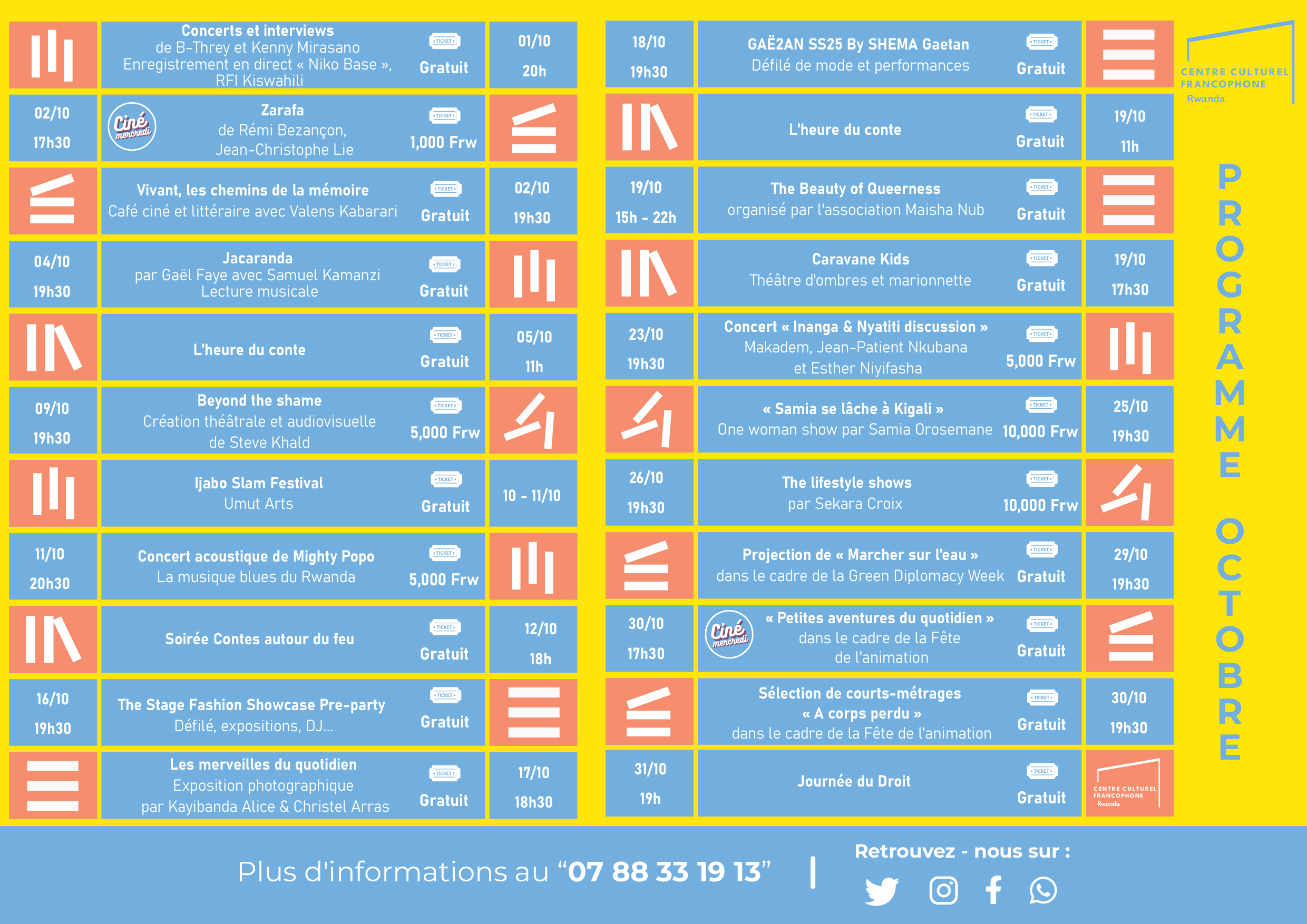 A5 Programme Octobre 2024